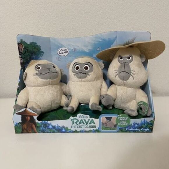 Disney Raya and the Last Dragon Chattering Ongis Plush 3-Piece Set 2021 New - Picture 1 of 8